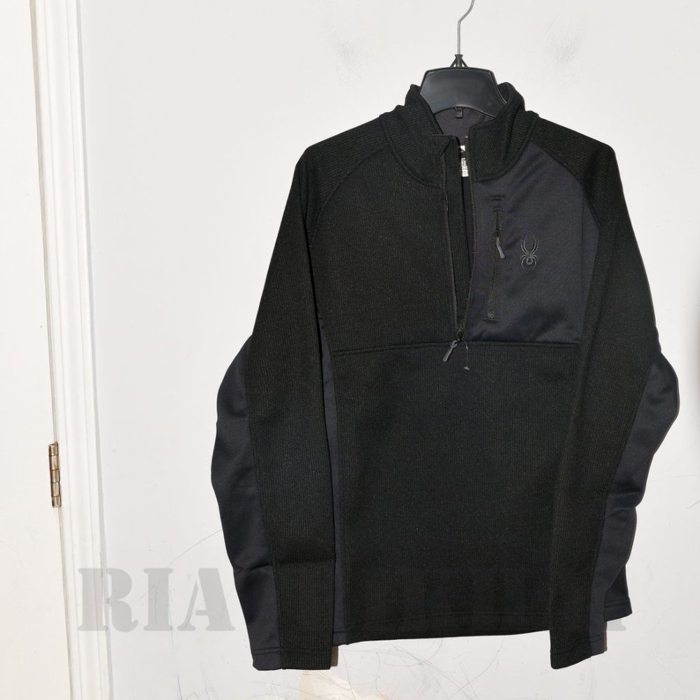 Men’s Gait Half Zip Black  Jacket   Spyder - Picture 8 of 11
